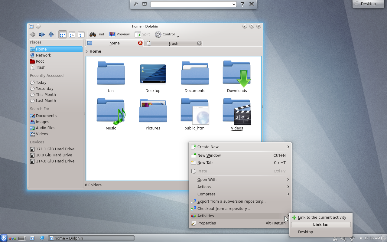 KDE Plasma Environment